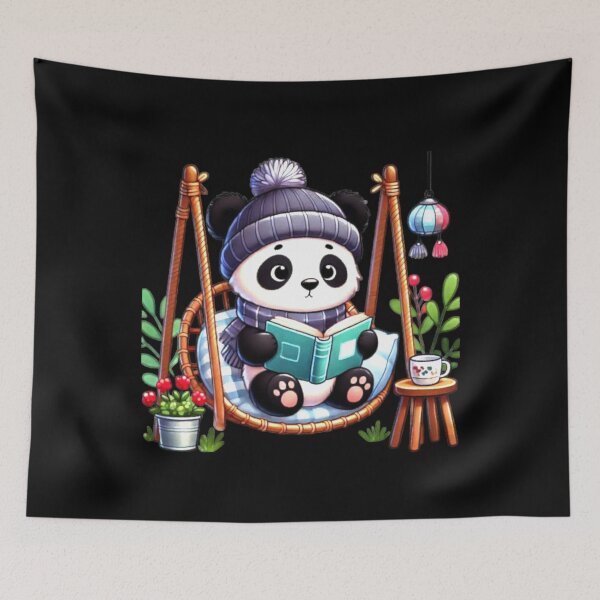 Item preview, All the Cool Kids are Reading, Book Panda Lovers  designed and sold by Creat-Des.