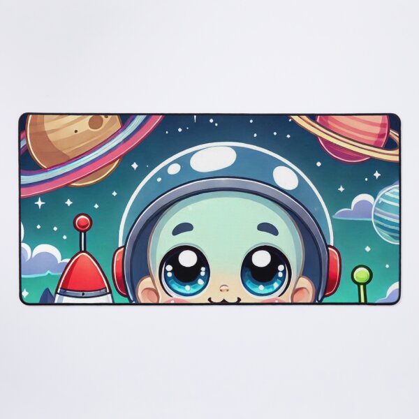 Item preview, Cute Happy Baby Astronaut with Pet Alien designed and sold by WyckedLynn.