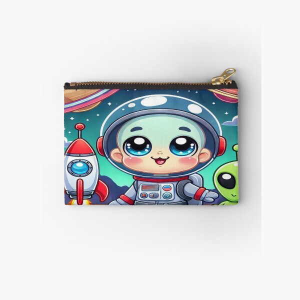Item preview, Cute Happy Baby Astronaut with Pet Alien designed and sold by WyckedLynn.