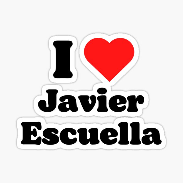 Vista previa del artículo con la obra «Me encanta Javier Escuella.», diseñado y vendido por jiminsyeol.