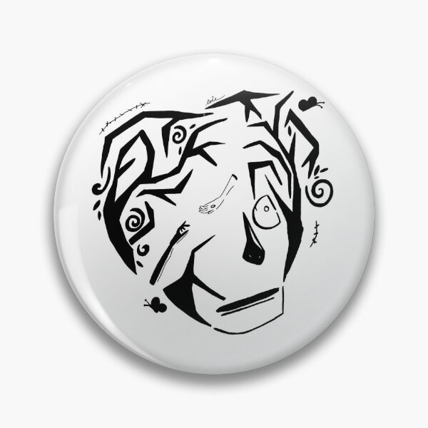 Item preview, Original Inktober Face Print designed and sold by Evie Nevada.