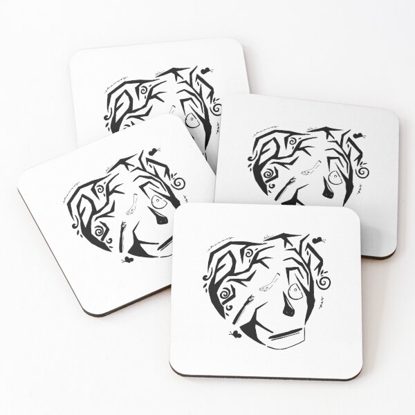 Item preview, Original Inktober Face Print designed and sold by Evie Nevada.