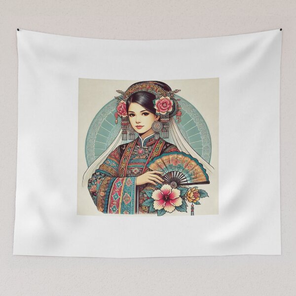 Item preview, asian woman designed and sold by laurazael.