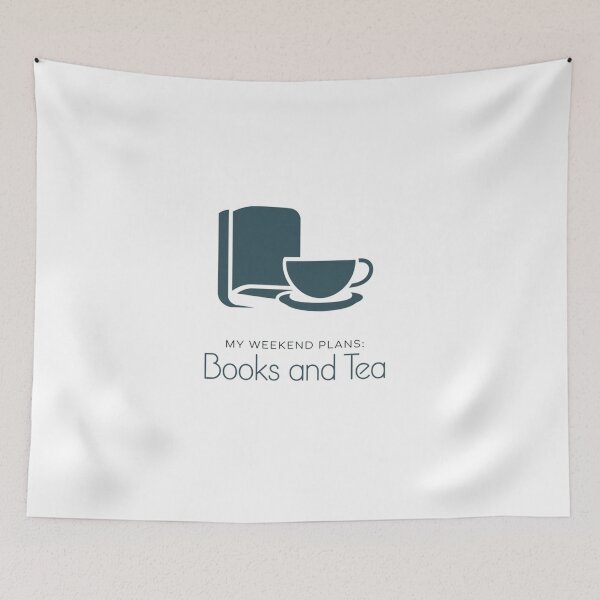 Item preview, my weekend plans books and tea designed and sold by jkrphoto.