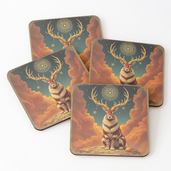 Item preview, Jackalope with Star Chart designed and sold by HabitableMoons.