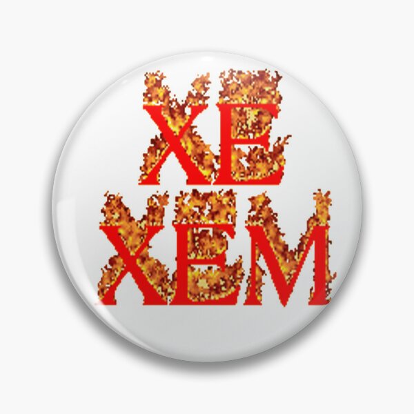Item preview, Burning Text Pronouns - Xe/Xem designed and sold by anarrrchia.