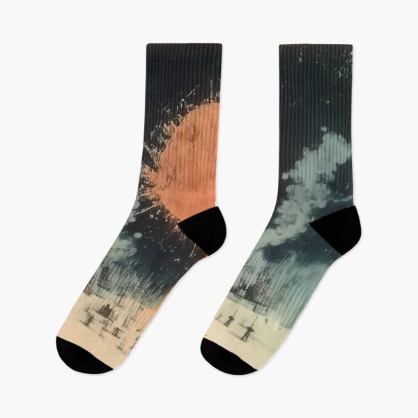 Item preview, The Rising Inferno Over A Dystopian Landscape designed and sold by landletsy.