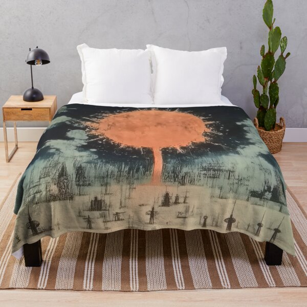 Item preview, The Rising Inferno Over A Dystopian Landscape designed and sold by landletsy.