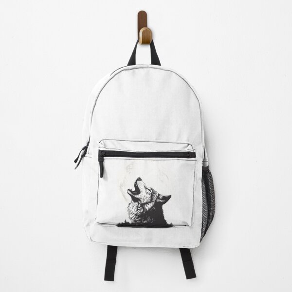Item preview, Howling Wolf Cartoon Style Sticker Logo, Illustration, Wall arts, Art Prints and More designed and sold by Kevin Lou.