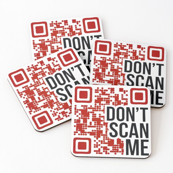 Item preview, Don’t Scan Me A Bold QR Code Statement designed and sold by Amanda's Factory.