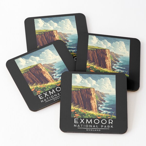 Item preview, A Vintage Illustration of Exmoor National Park - England  designed and sold by GoodOldVintage.