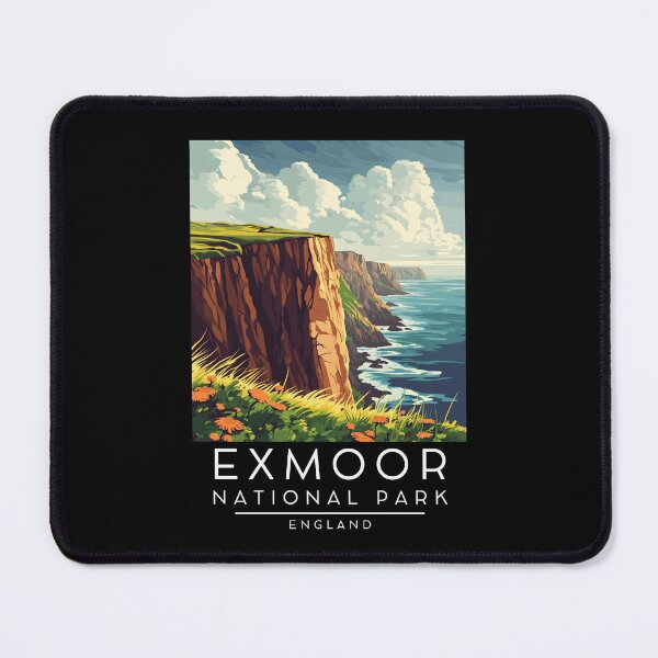 Item preview, A Vintage Illustration of Exmoor National Park - England designed and sold by GoodOldVintage.