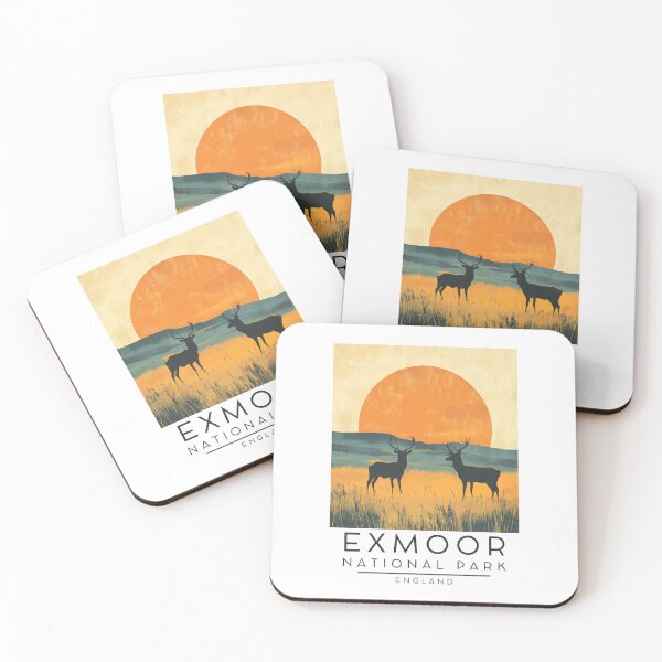 Item preview, A Vintage Illustration of Exmoor National Park - England  designed and sold by GoodOldVintage.