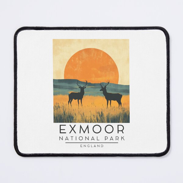 Item preview, A Vintage Illustration of Exmoor National Park - England designed and sold by GoodOldVintage.