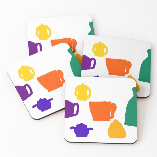 Item preview, Tea Time with hand drawn pots  designed and sold by wallartofmio.