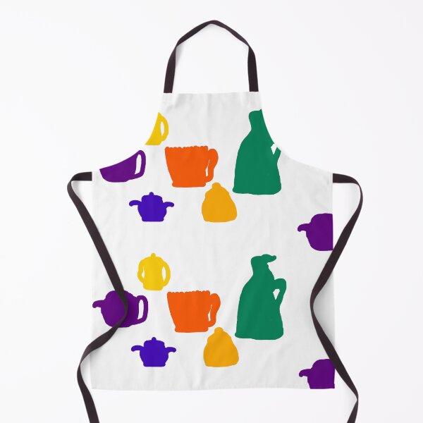 Item preview, Tea Time with hand drawn pots designed and sold by wallartofmio.