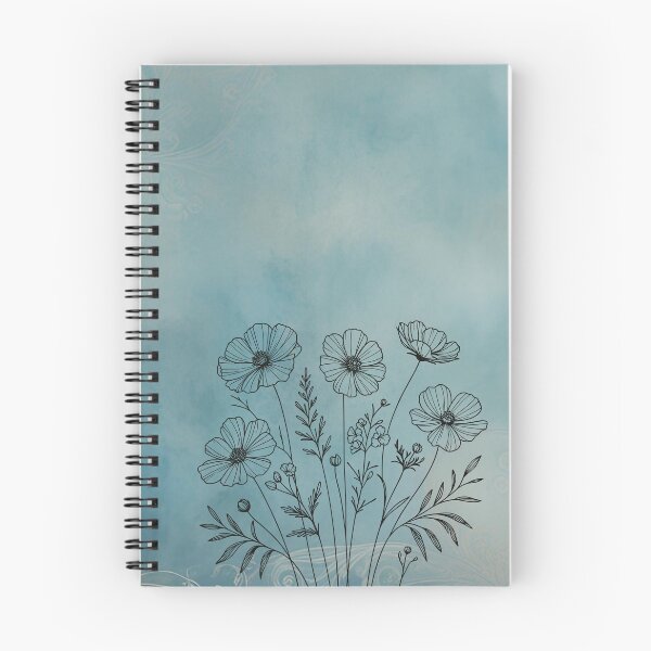 Item preview, Minimalist line drawing florals on grunge background designed and sold by Our Bible Journey.