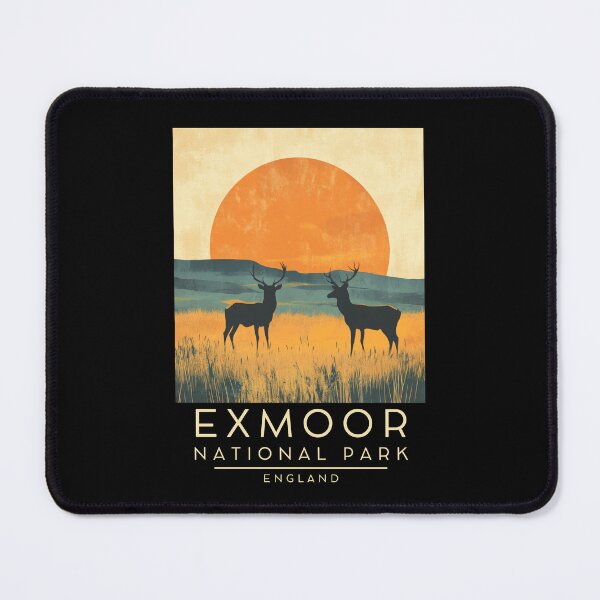 Item preview, A Vintage Illustration of Exmoor National Park - England designed and sold by GoodOldVintage.