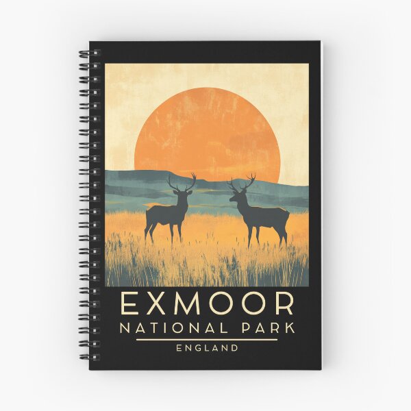 Item preview, A Vintage Illustration of Exmoor National Park - England  designed and sold by GoodOldVintage.