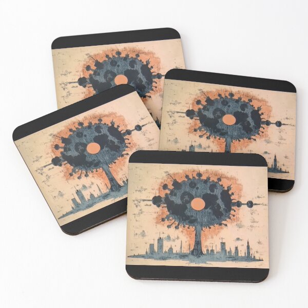 Item preview, Cosmic Tree Over A Dystopian City designed and sold by landletsy.