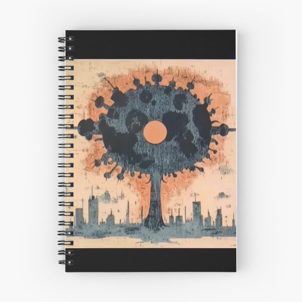 Item preview, Cosmic Tree Over A Dystopian City designed and sold by landletsy.