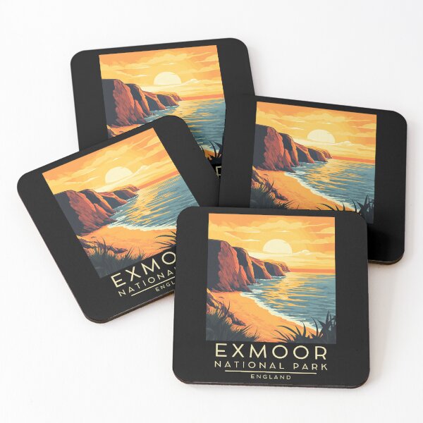 Item preview, A Vintage Illustration of Exmoor National Park - England  designed and sold by GoodOldVintage.