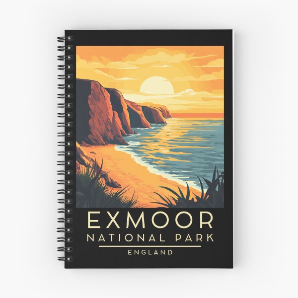 Item preview, A Vintage Illustration of Exmoor National Park - England  designed and sold by GoodOldVintage.