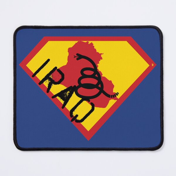 Item preview, IRAQ Spell Out - Freedom Is The Superpower - Modern Gadsden Snake Flag - Dont Tread On Me SUPERHERO design designed and sold by pelagio.