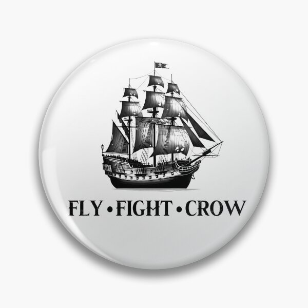 Item preview, Fly Fight Crow Pirate Ship designed and sold by zombiemama.
