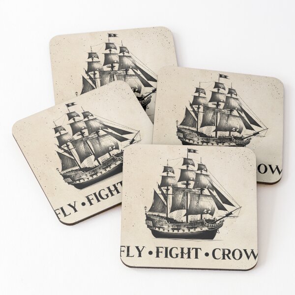 Item preview, Fly Fight Crow Pirate Sticker designed and sold by zombiemama.