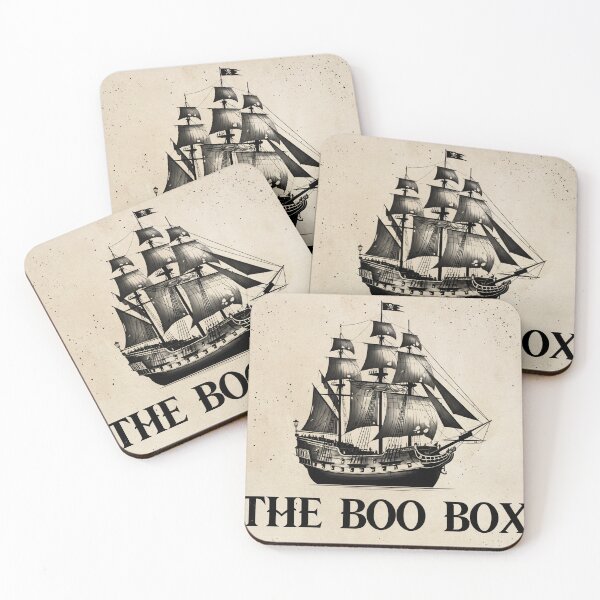 Item preview, Boo Box Pirate Sticker designed and sold by zombiemama.