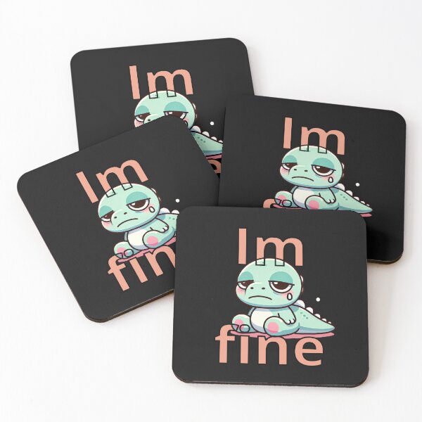 Item preview, I'm Fine Men Women Sarcastic Quote Design designed and sold by Ver-Payah.