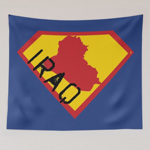 Item preview, IRAQ Spell Out - Freedom Is The Superpower -SUPERHERO design designed and sold by pelagio.