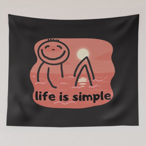 Item preview, life is simple - meditation full of peace and joy designed and sold by Betinka.