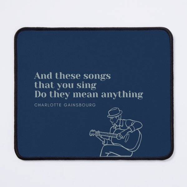 Item preview, The songs that we sing Charlotte Gainsbourg fan art designed and sold by Etaipal.