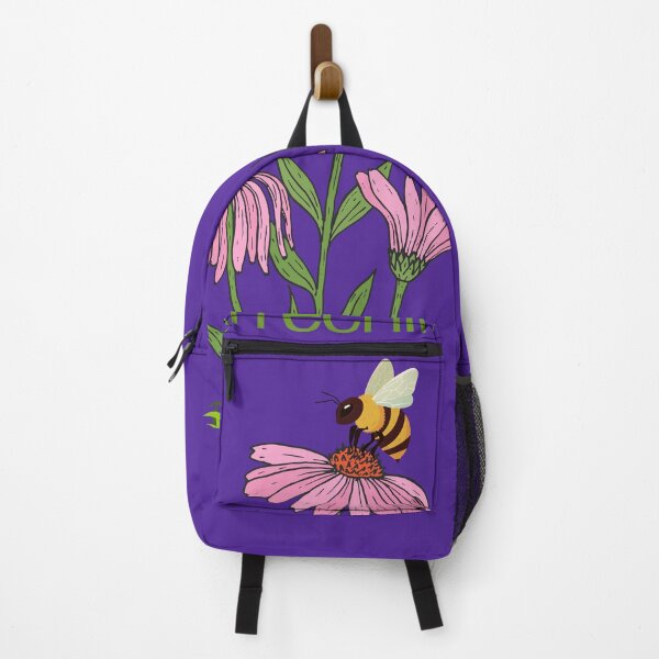 Item preview, Herb ilustration Buzzing through echinacea designed and sold by SimpleUla.