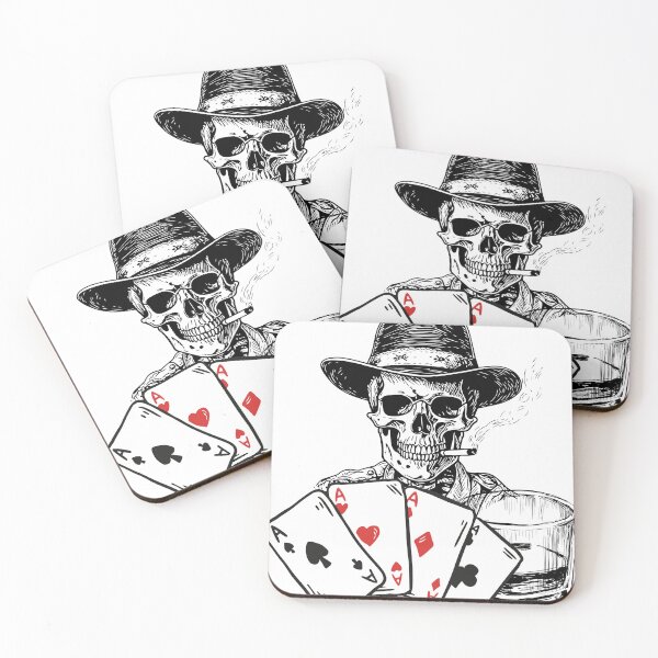 Item preview, Poker Skull Western Gambling designed and sold by Iron-Adventure.