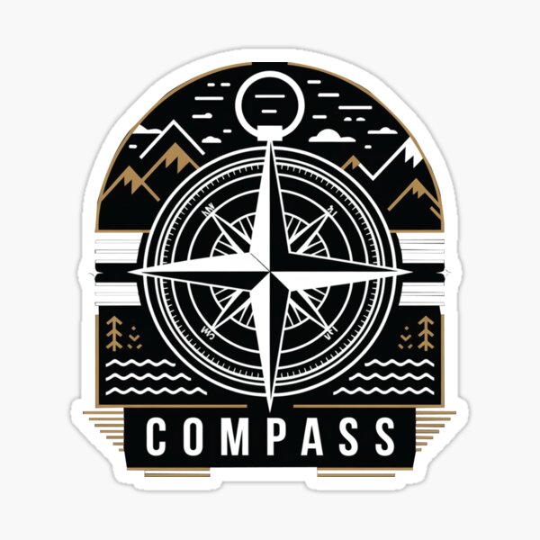 Item preview, Outdoor compass art designed and sold by Mohsin0.