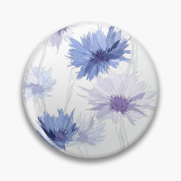 Item preview, Blue Cornflower Pattern Watercolor Design designed and sold by Kathleen Weinert.