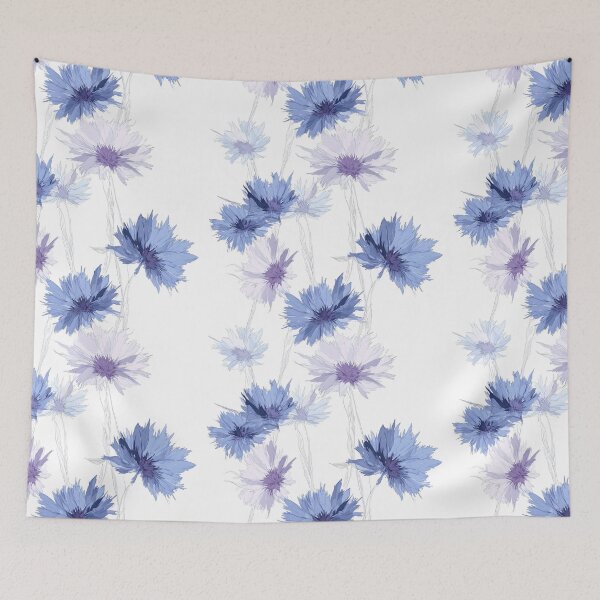 Item preview, Blue Cornflower Pattern Watercolor Design designed and sold by Kathleen Weinert.