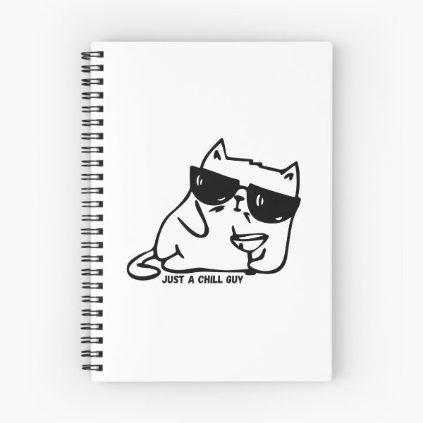 Item preview, Just a Chill Guy Cat Meme  designed and sold by lisaamakye.