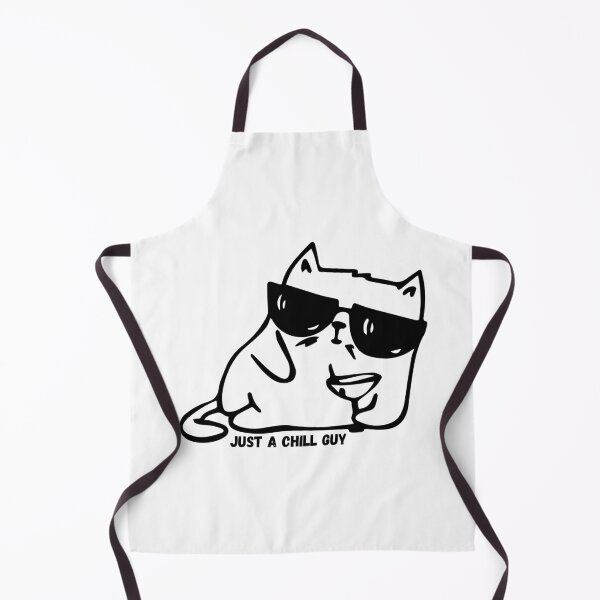 Item preview, Just a Chill Guy Cat Meme  designed and sold by lisaamakye.