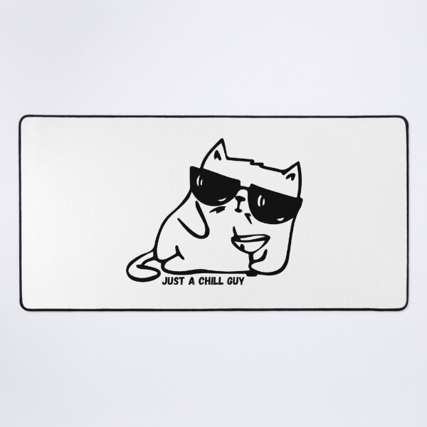 Item preview, Just a Chill Guy Cat Meme designed and sold by lisaamakye.