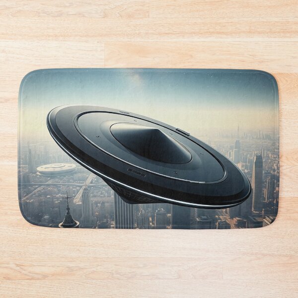 Item preview, Black UFO Above City designed and sold by Marcicev-Bojan.