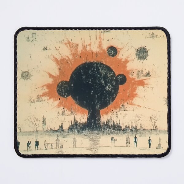 Item preview, Cosmic Detonation Over The Wasteland designed and sold by landletsy.