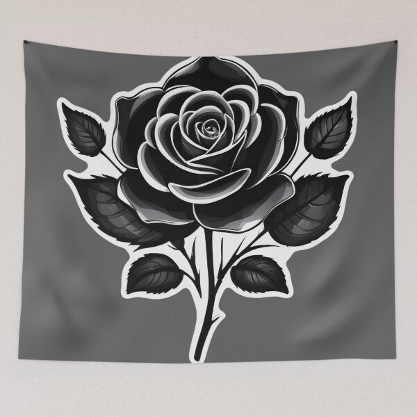 Item preview, Black Gothic Aesthetic Grunge Rose Flower designed and sold by MadnessEnvelope.
