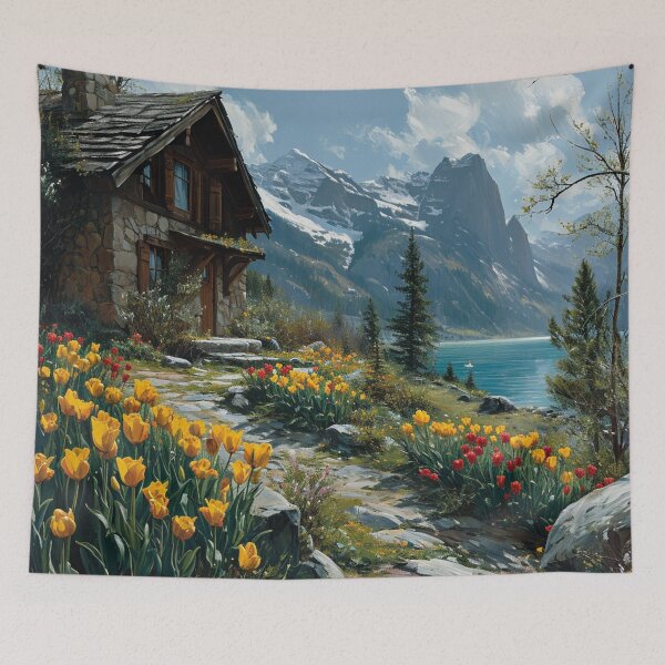 Item preview, Mountain Cabin 1  designed and sold by Dawn van Doorn.