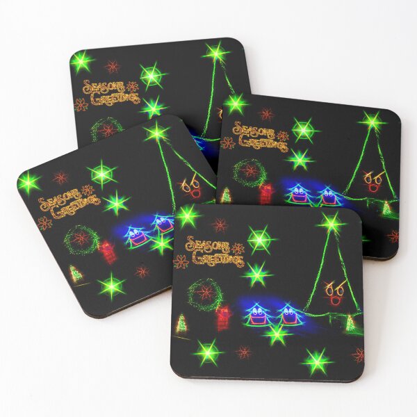 Item preview, Dancing Christmas Trees Seasons Greeting designed and sold by Kay Brewer.