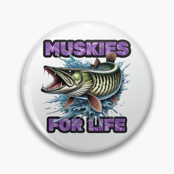 Artikelvorschau, Muskies For Life - Wildes Angelkunstwerk entworfen und verkauft von WayoftheWater.