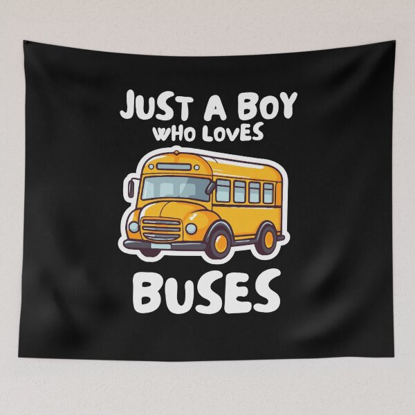 Item preview,  Just a boy who loves buses designed and sold by MilkyForest.